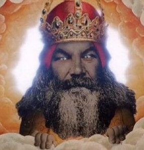 depicted God in Monty Python and the Holy Grail